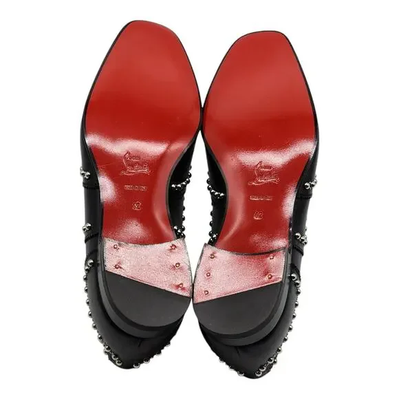 Christian Louboutin Charlie Clou Studded OxfordS - Leather - Black 42 9US $1395 Christian Louboutin Charlie Clou Studded OxfordS - Leather  main image 2